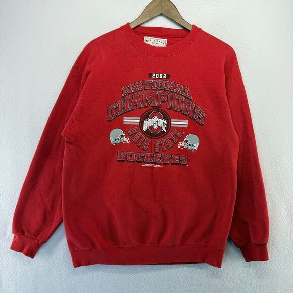 Vintage Ohio State Sweatshirt men's Large National Champions Y2k 2002 Crewneck - Picture 1 of 9